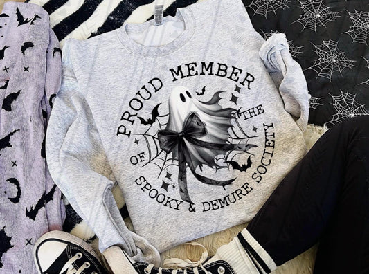 Spooky & Demure Society DTF Transfer