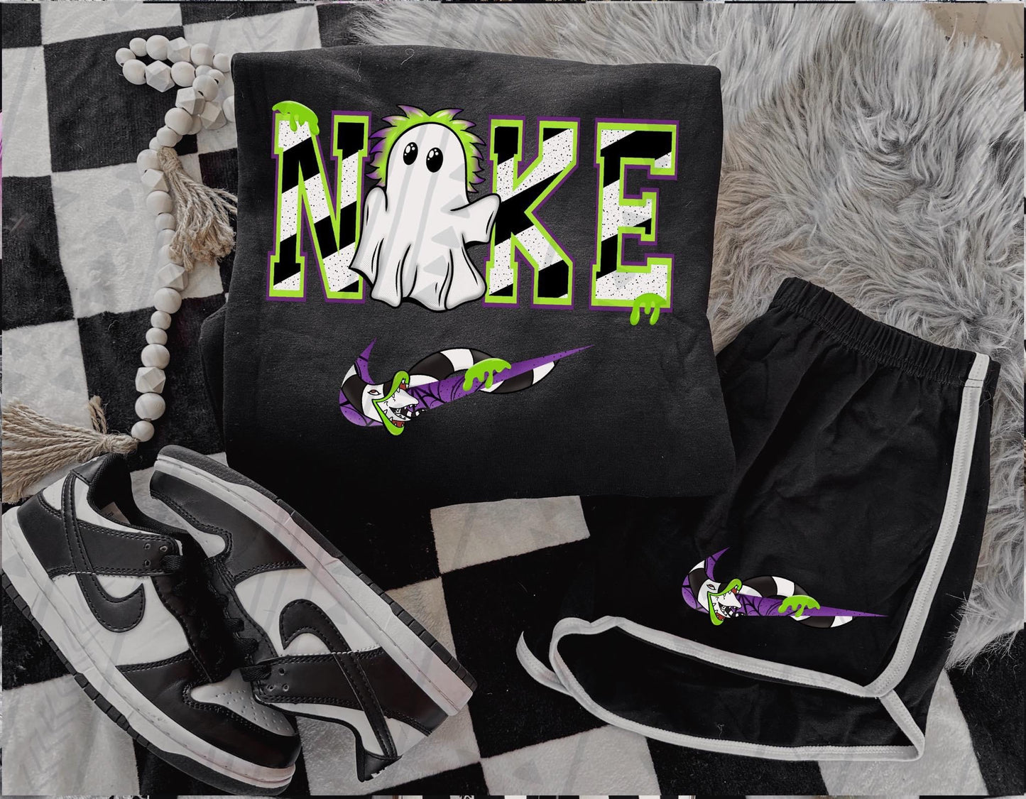 Beetle Ghost N!ke DTF Transfer