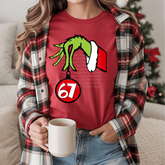 6 7 Ornament Christmas DTF Transfer