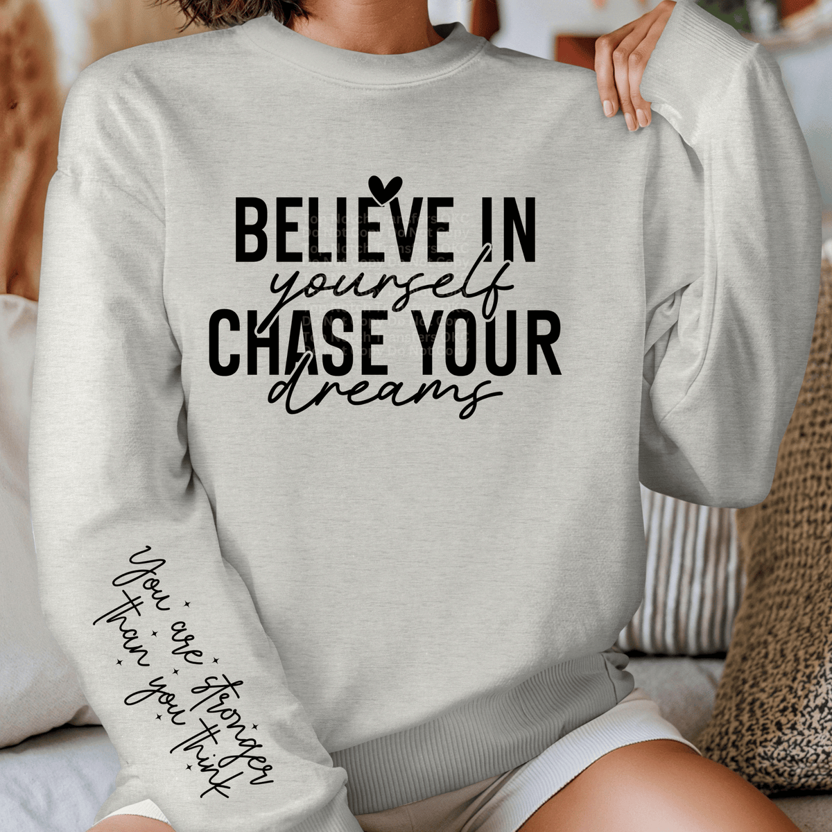 Believe in yourself (sleeve design included) DTF Transfer