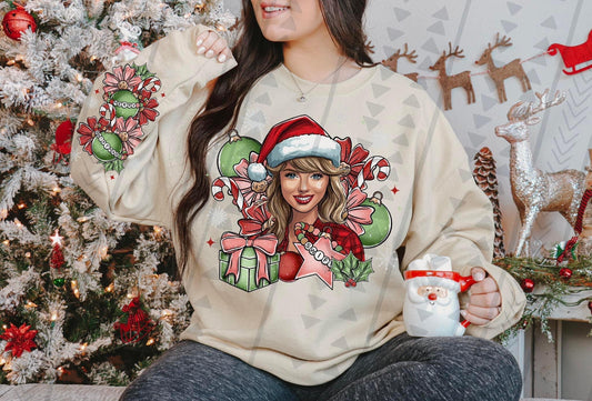 Swifty Christmas *Optional long sleeve design* DTF Transfer