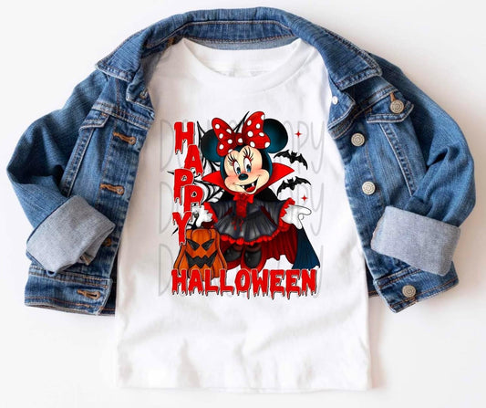 Happy Halloween M!nnie DTF Transfer