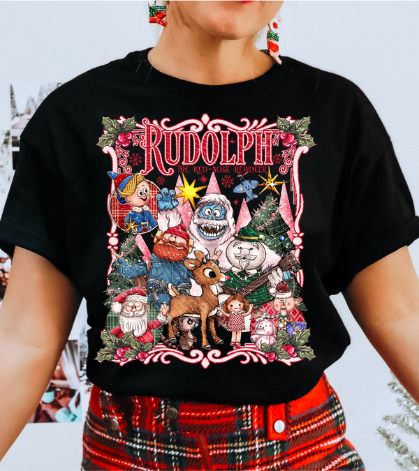 Rudolph 2*Optional long sleeve design* DTF Transfer