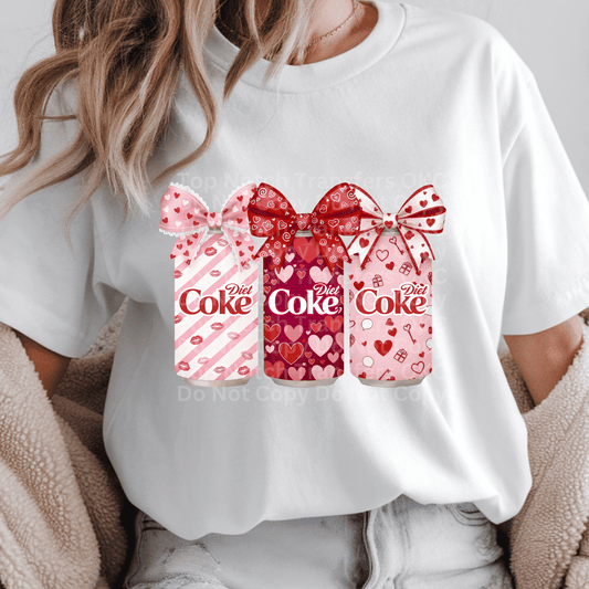 Diet CC Soda Bows DTF Transfer