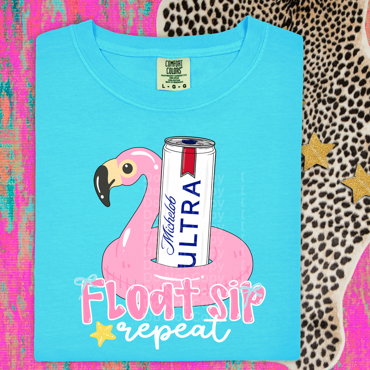 Float Sip Repeat DTF Transfer