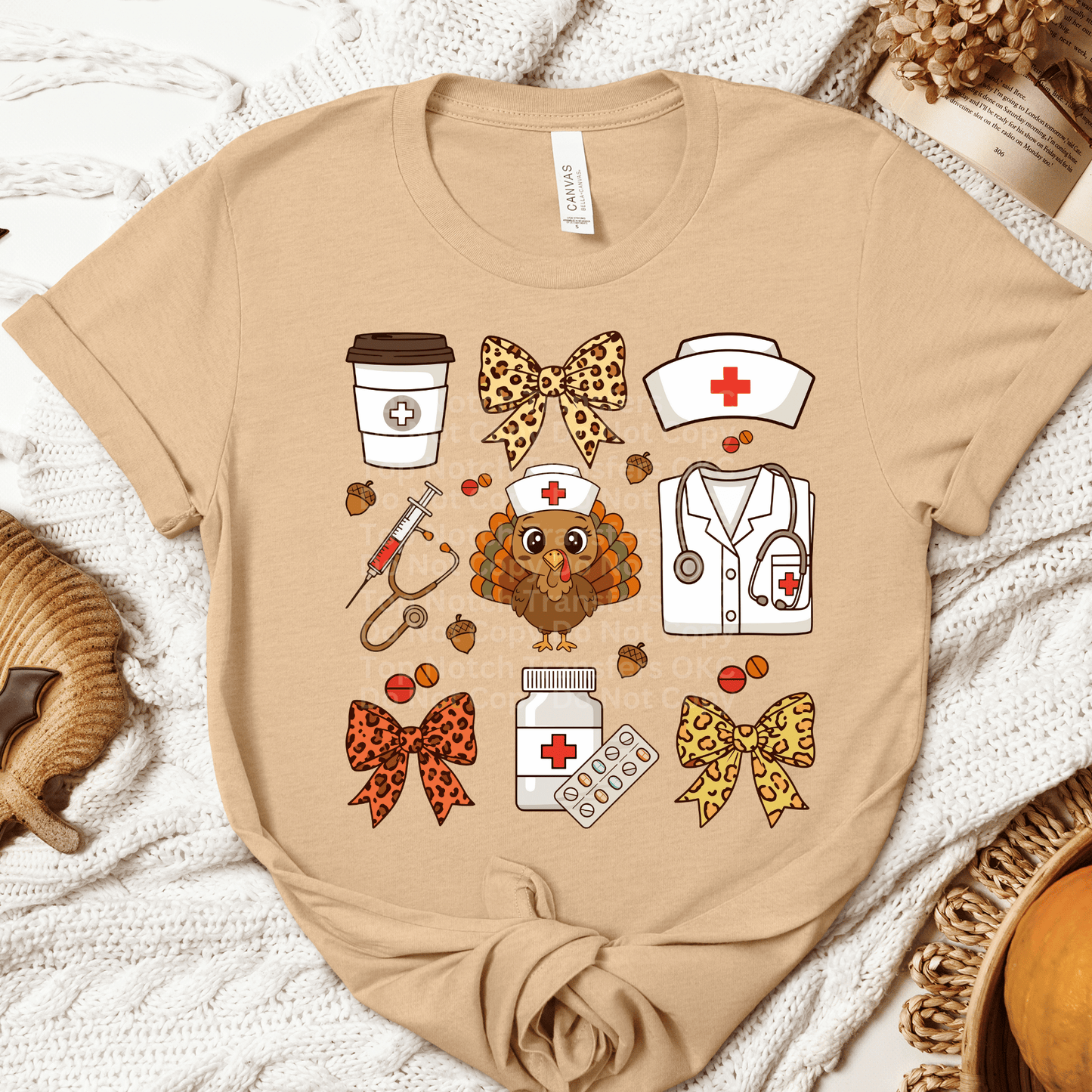 Thanksgiving Nurse Coquette DTF Transfer