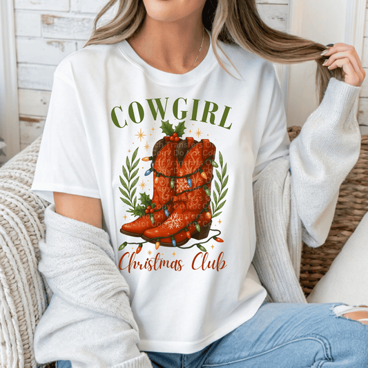 Cowgirl Christmas Club DTF Transfer