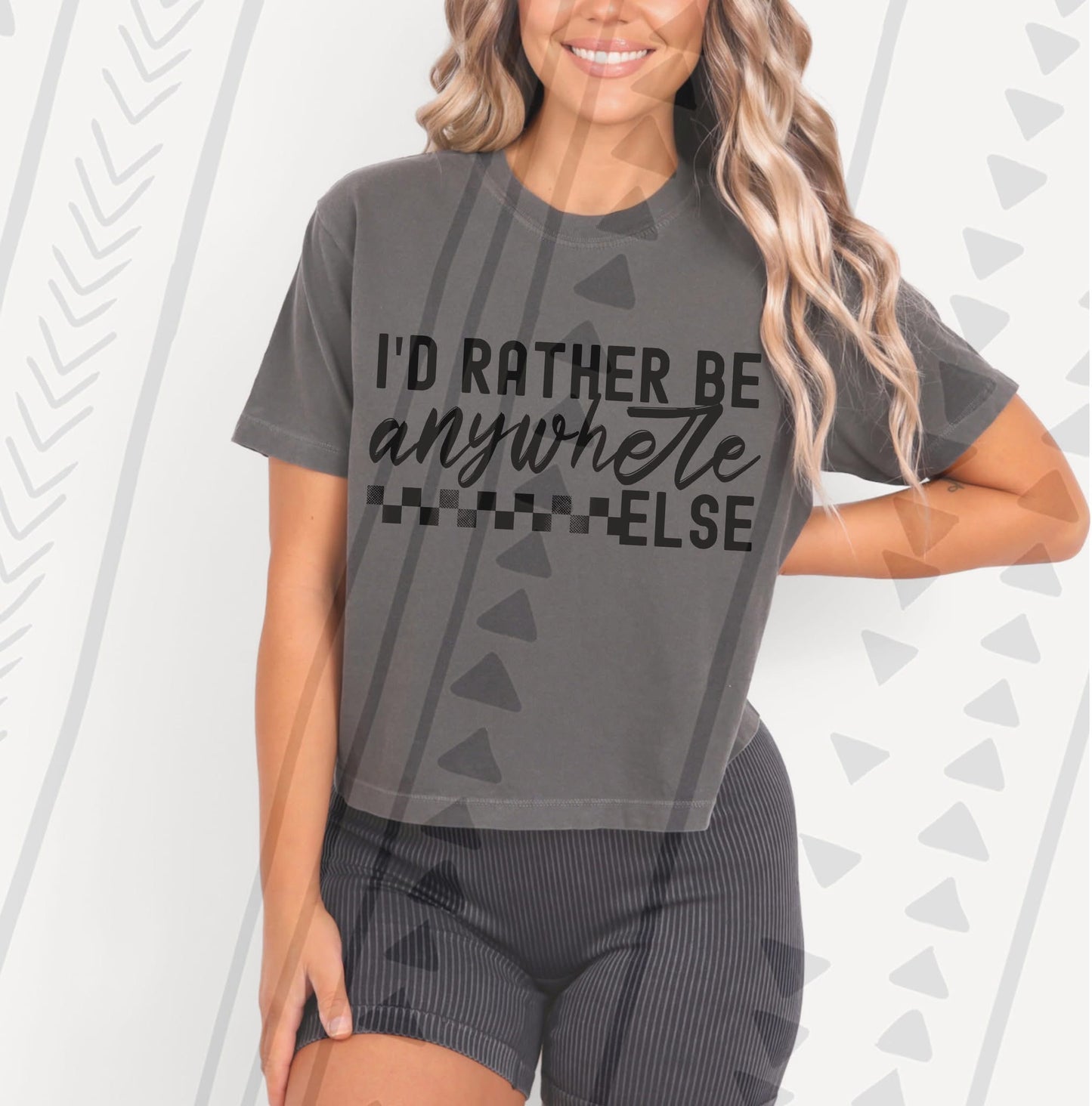 I’d rather be anywhere else DTF Transfer