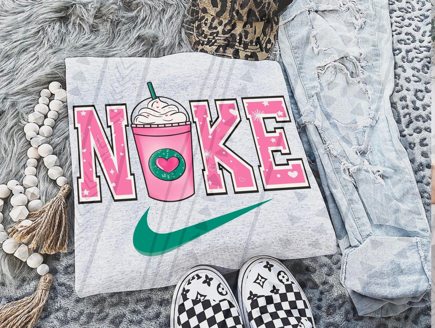 Pink Frap Swoosh DTF Transfer