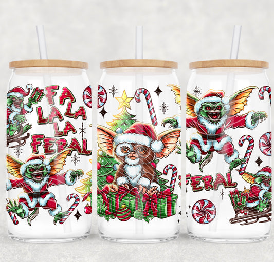 Fa La La Feral UV DTF 16oz Cup Wrap