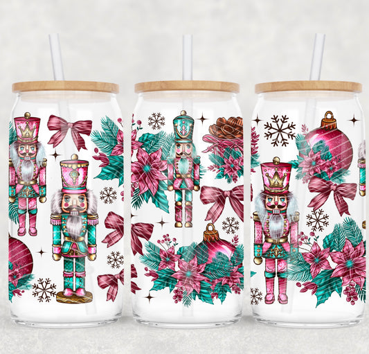 Nut Crackers UV DTF 16oz Cup Wrap