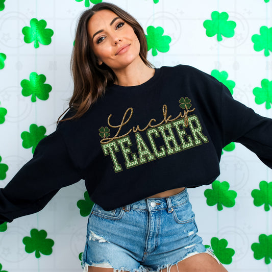 Lucky Teacher DTF Transfer