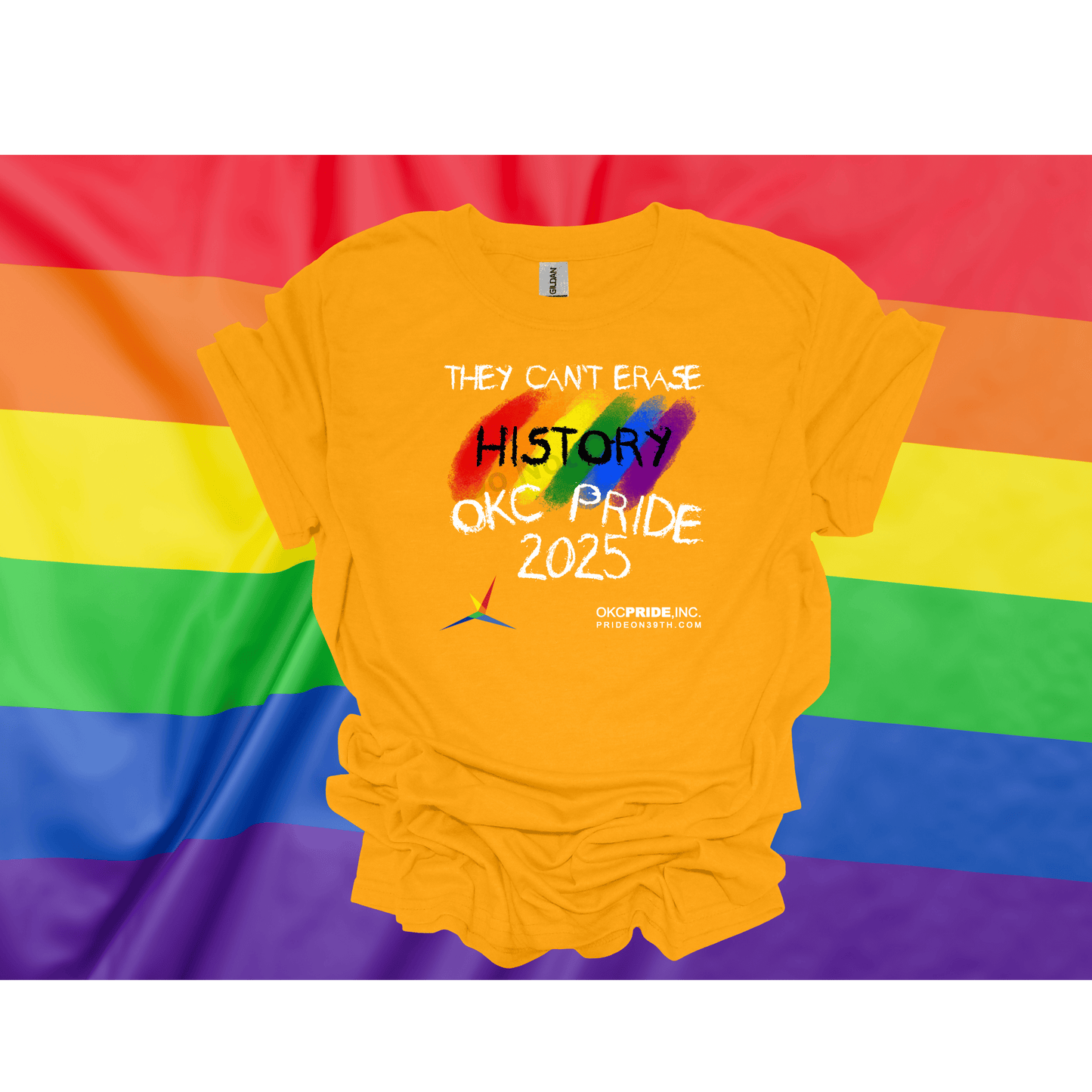 2025 OKC Pride T-Shirt- They Can’t Erase History