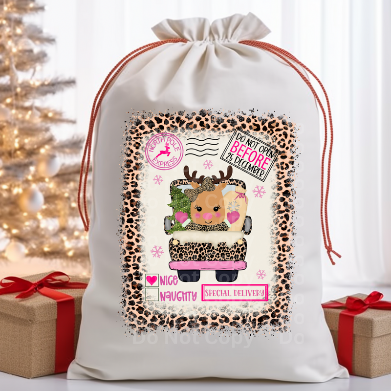 Santa Bag Design 16 DTF Print