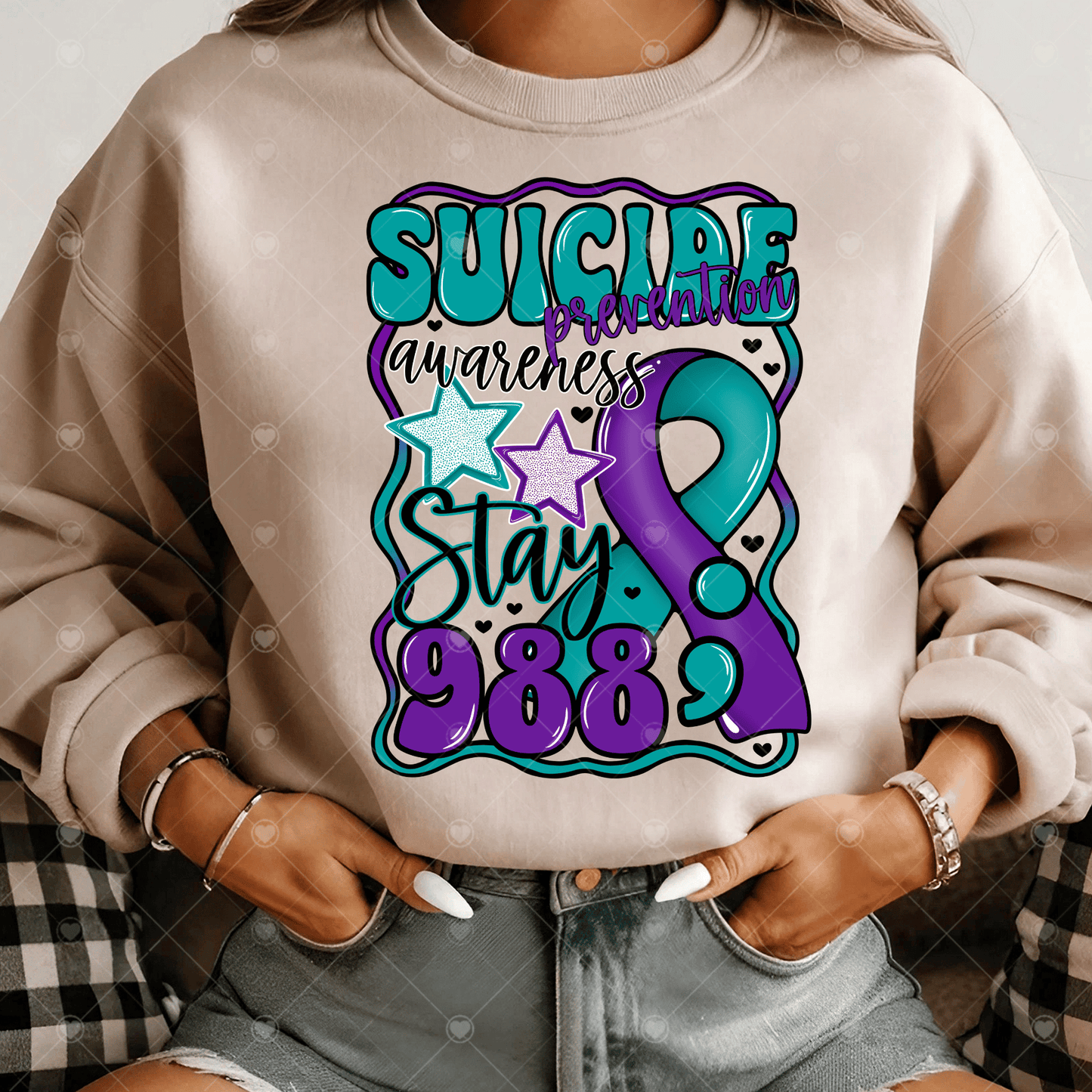 Suicide Prevention Awareness DTF Transfer