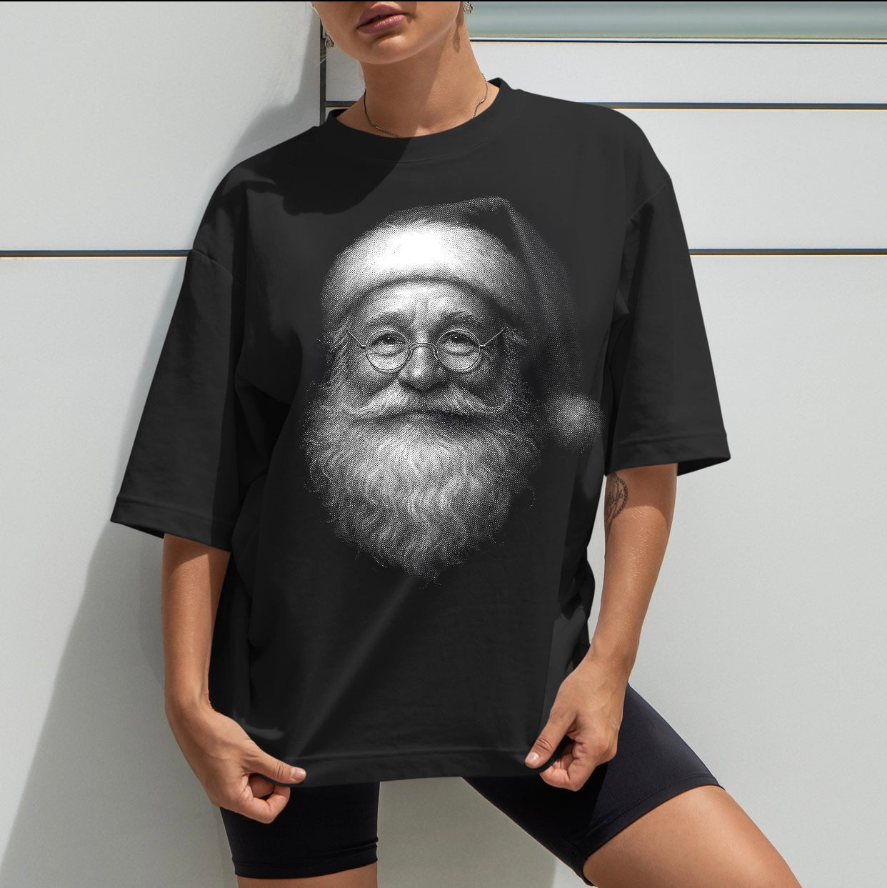 Santa- Face DTF Transfer