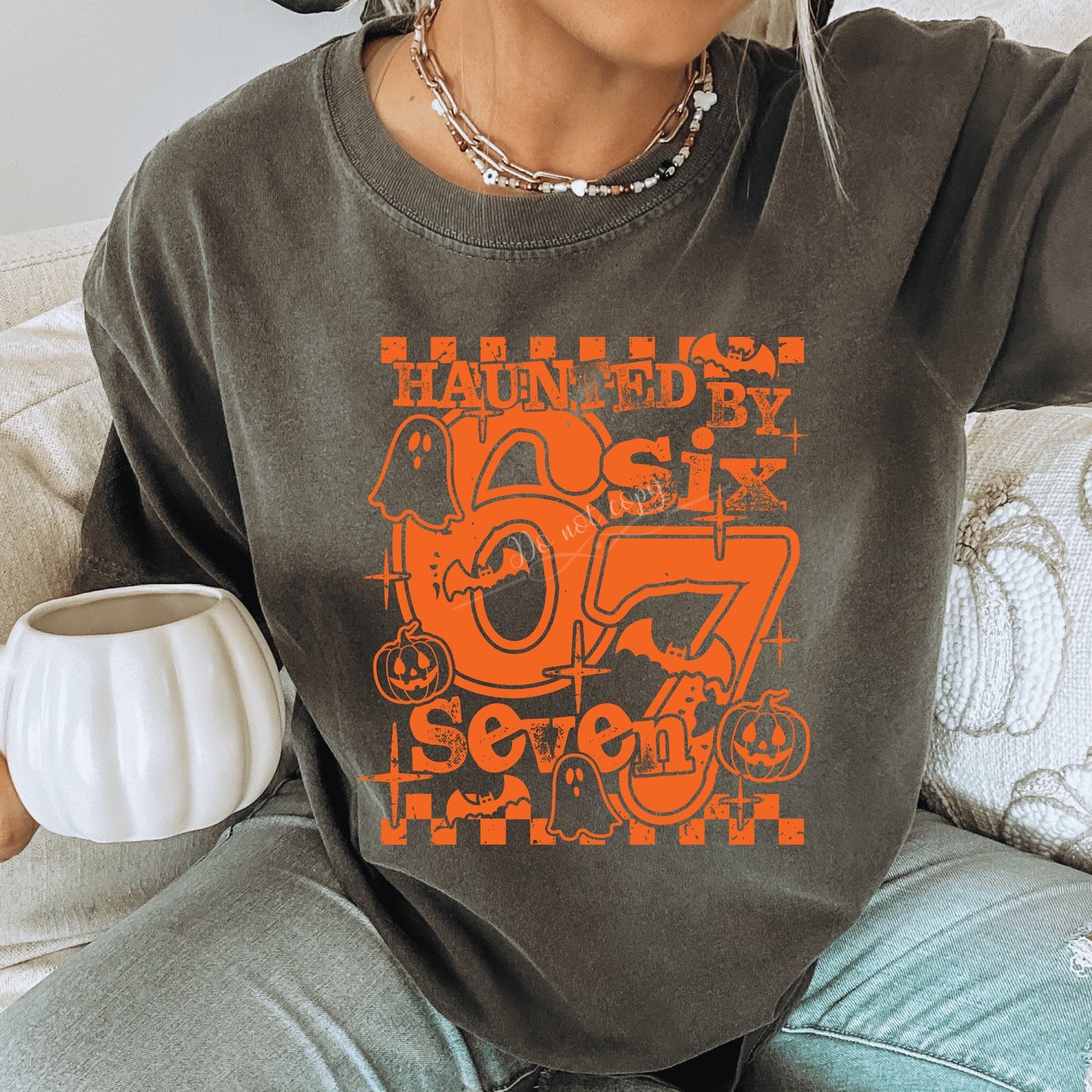 Haunted By 67 Orange DTF Transfer