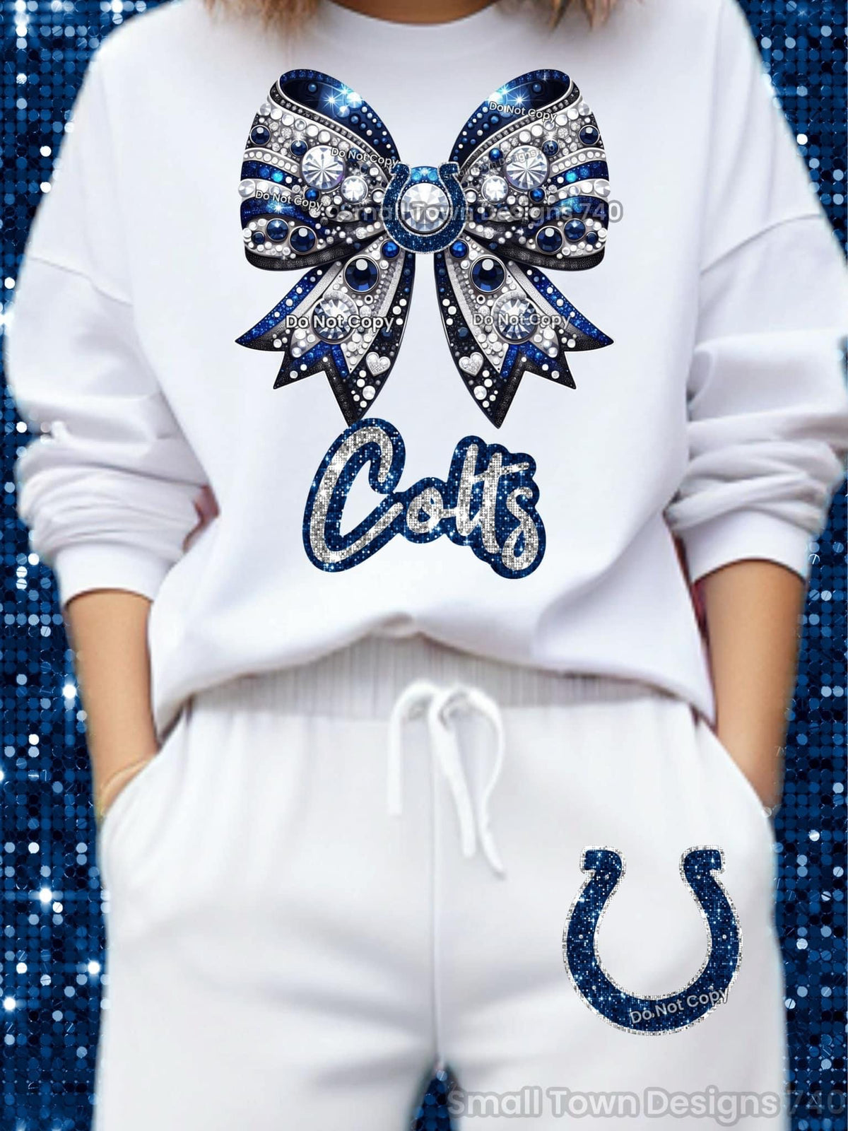 Colts Bow DTF Transfer