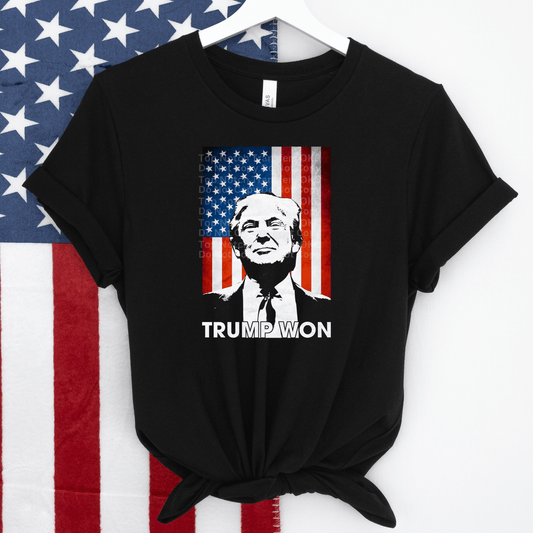 Trump Won Flag DTF Transfer