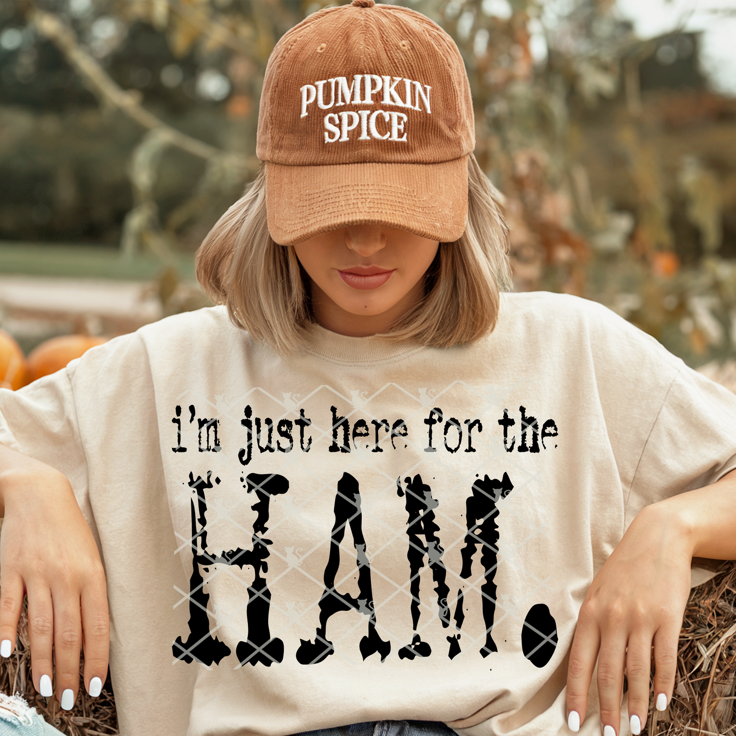 I’m Just Here For The Ham Typography DTF Transfer