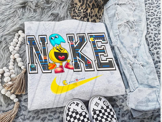 Pac Man Swoosh DTF Transfer