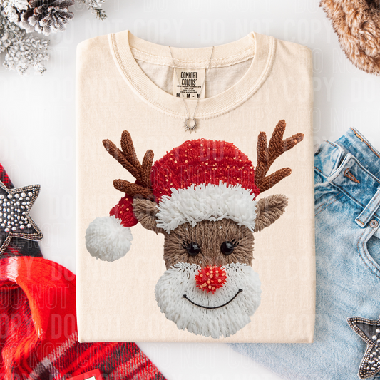 Yarn Reindeer DTF Transfer