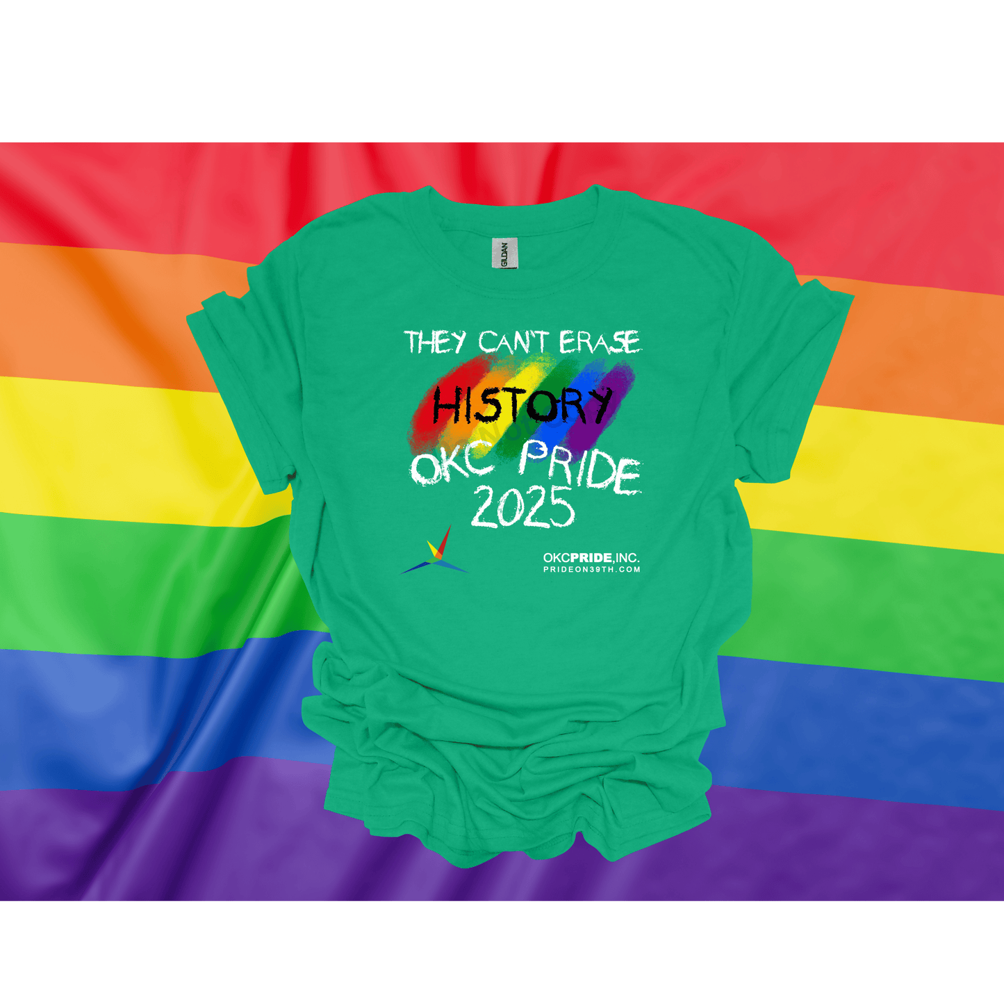 2025 OKC Pride T-Shirt- They Can’t Erase History