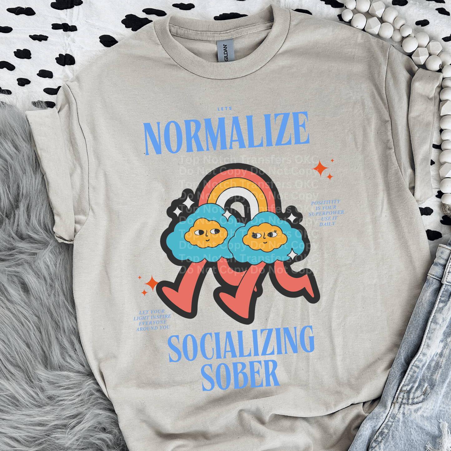 Normalize Socializing Sober DTF Transfer