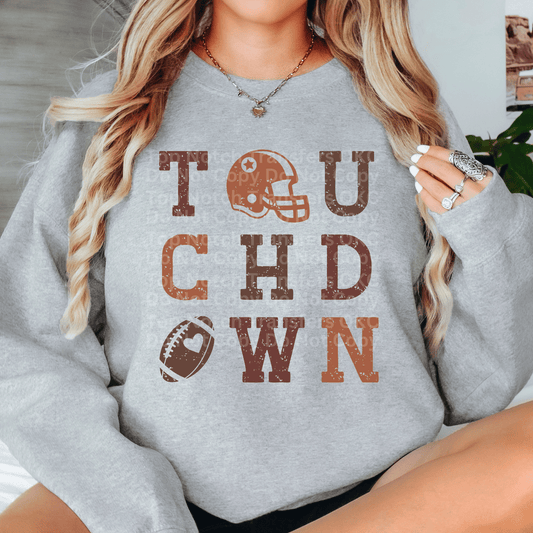 Touchdown Brown DTF Transfer
