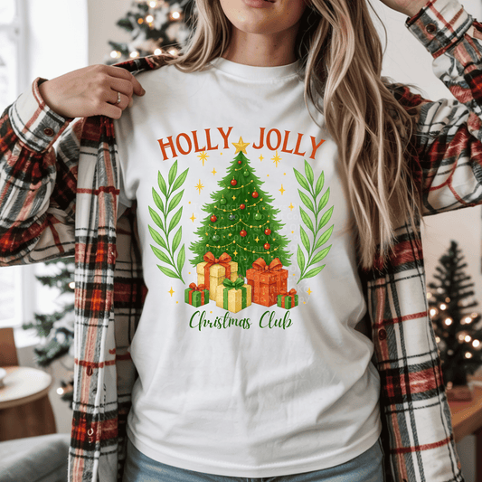Holly Jolly Christmas Club DTF Transfer