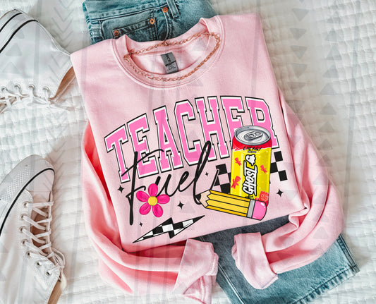 Teacher Fuel Ghost Yellow DTF Transfer