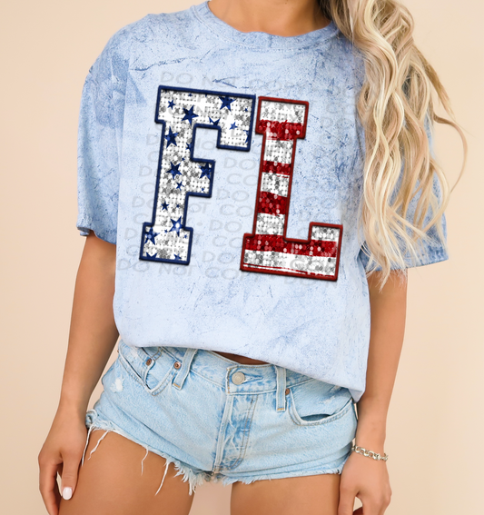 Florida - Patriotic States DTF Transfer