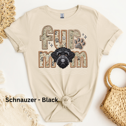 Schnauzer - Black DTF Transfer