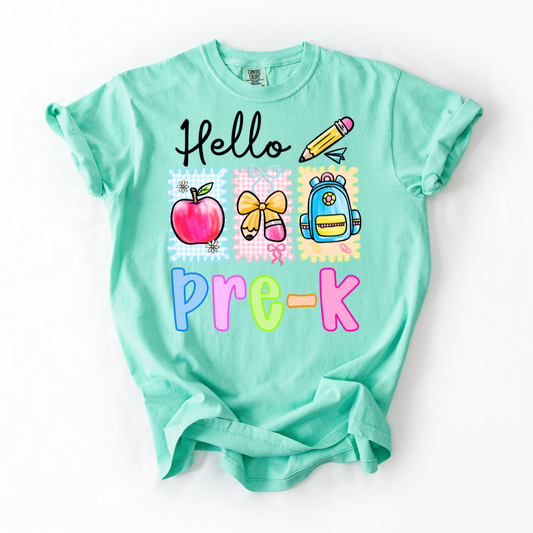 Hello Pre-K DTF Transfer