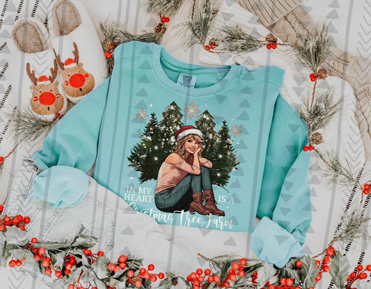 Swifty Christmas Tree Farm DTF Transfer