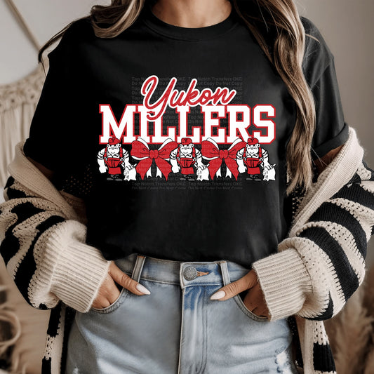 Yukon Millers Bows DTF Transfer