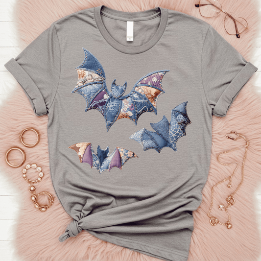 RTS Patchwork Bats ADULT DTF Transfer