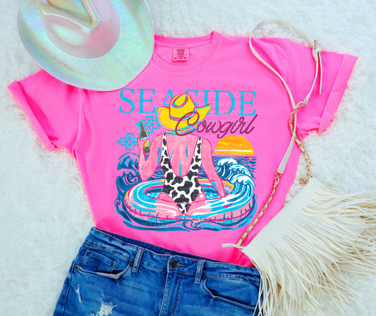 Seaside Cowgirl  - DTF Transfer