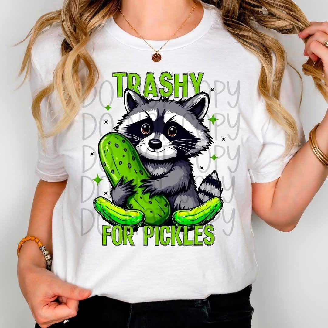 Trashy For Pickles DTF Transfer