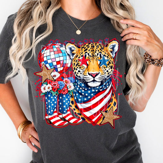 Western Disco 4th Of July DTF Transfer