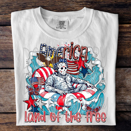 America Land Of The Free DTF Transfer