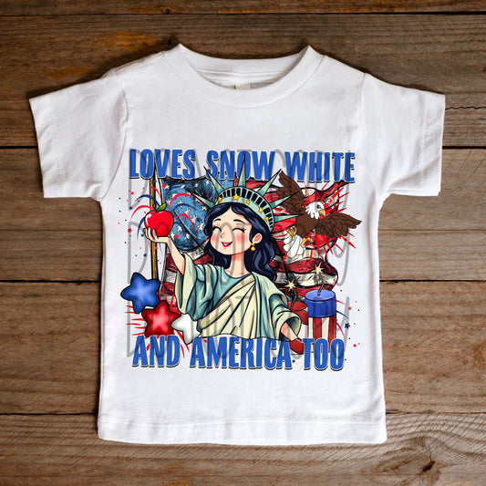 Loves SW And America Too DTF Transfer