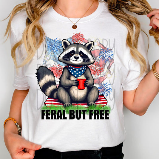 Feral But Free DTF Transfer