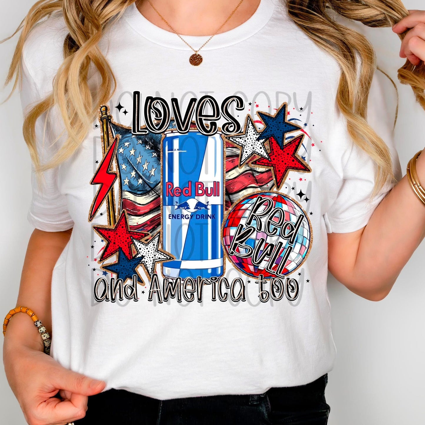 Loves RB And America Too DTF Transfer