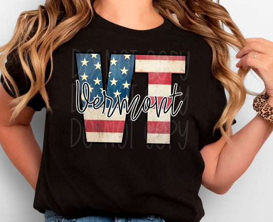 Vermont  DTF Transfer
