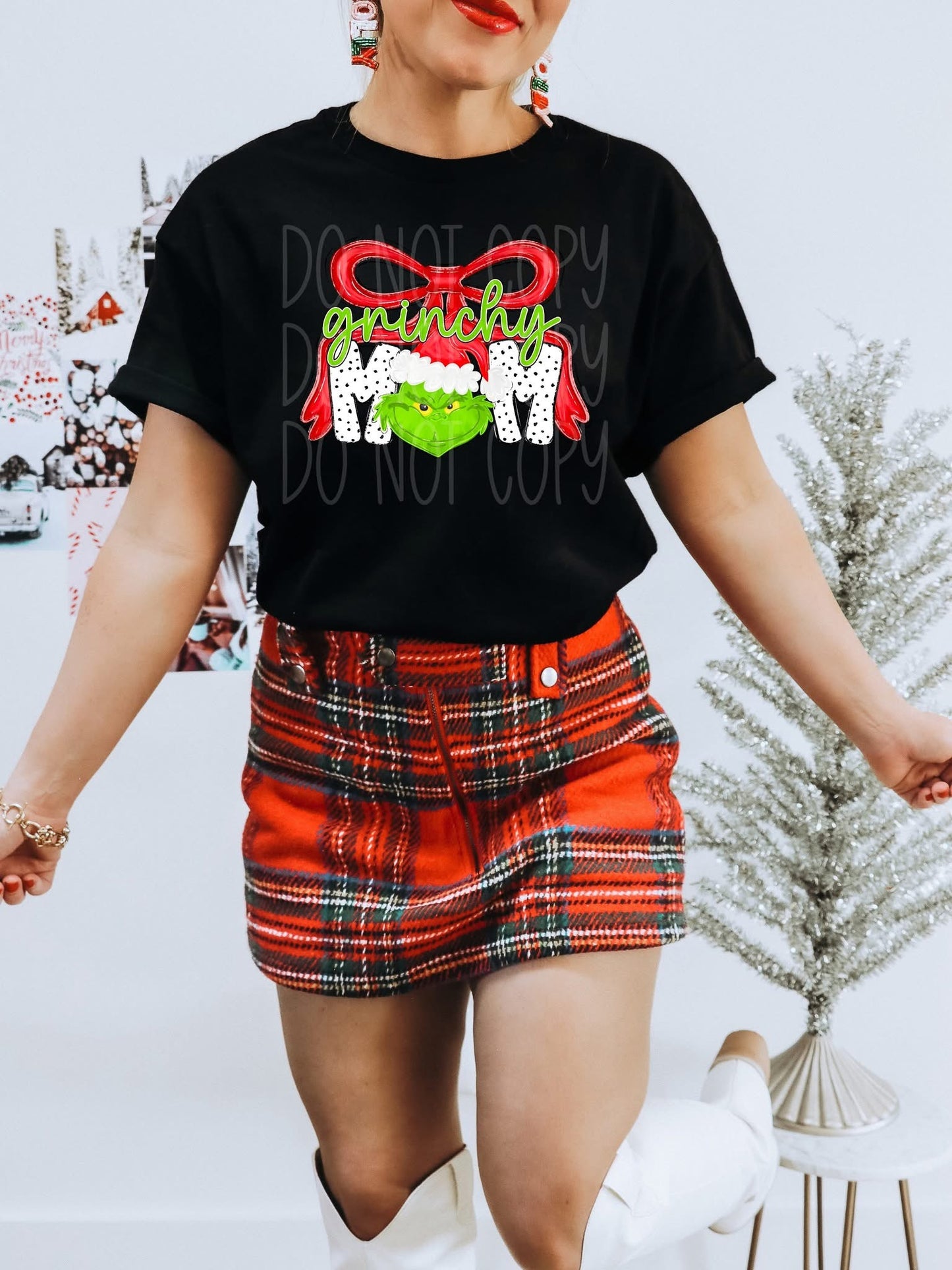 Grinchy Mom DTF Transfer