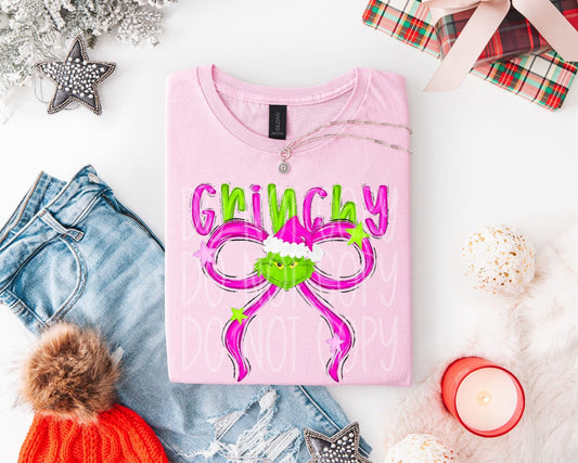 Grinchy DTF Transfer