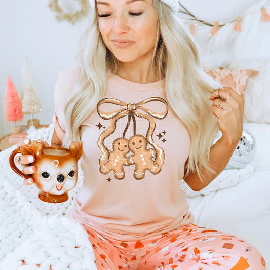 gingerbread Bow - DTF Transfer