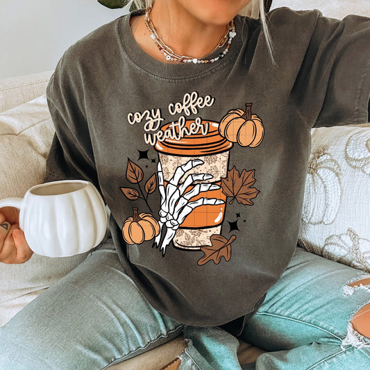 Cozy Coffee Weather DTF Transfer