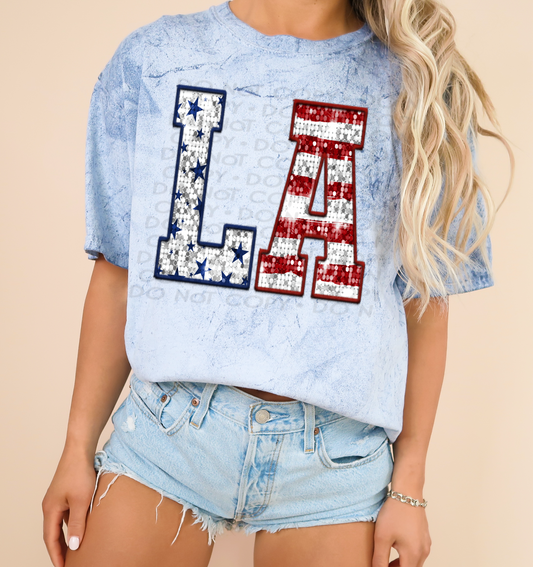 Louisiana - Patriotic States DTF Transfer